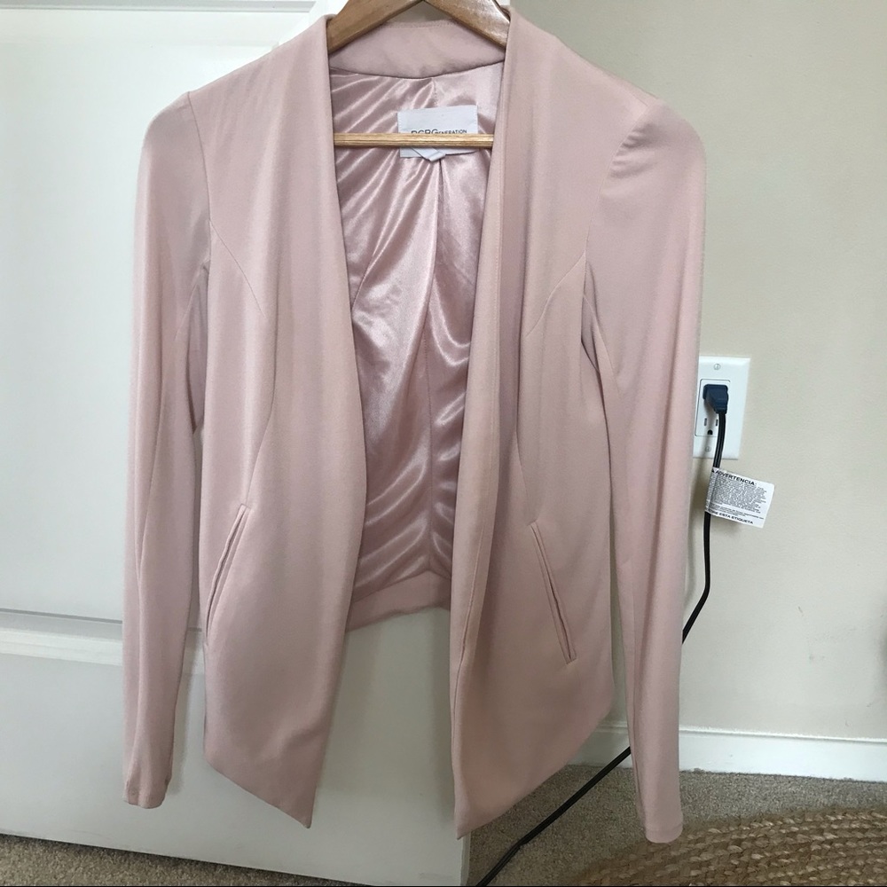 Pink tuxedo blazer BCBG